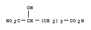 Molecular Structure of 18294-85-4 (2-Hydroxyadipic acid)
