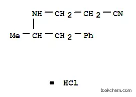 Molecular Structure of 18305-29-8 ((±)-3-[(1-methyl-2-phenylethyl)amino]propiononitrile hydrochloride)