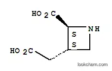 Molecular Structure of 185387-36-4 ((2S,3S)-TRANS-3-(CARBOXYMETHYL)-AZETIDINE-2-ACETIC ACID)