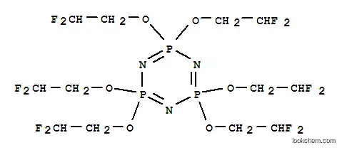 Molecular Structure of 186817-57-2 (HEXAKIS(2,2-DIFLUOROETHOXY)PHOSPHAZENE)