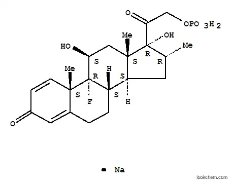 Molecular Structure of 1869-92-7 (Dexamethasone 21-(sodium hydrogen phosphate))