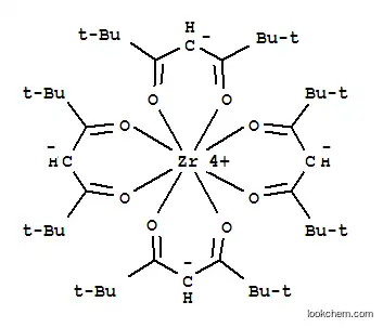 Molecular Structure of 18865-74-2 (TETRAKIS(2,2,6,6-TETRAMETHYL-3,5-HEPTANEDIONATO)ZIRCONIUM)