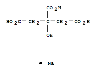 Molecular Structure of 18996-35-5 (1,2,3-Propanetricarboxylicacid, 2-hydroxy-, sodium salt (1:1))