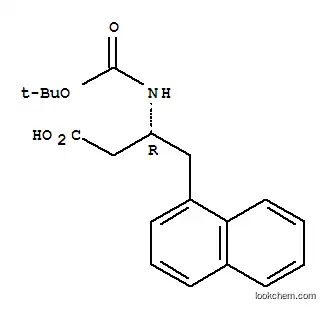 Molecular Structure of 190190-49-9 (BOC-(R)-3-AMINO-4-(1-NAPHTHYL)-BUTYRIC ACID)
