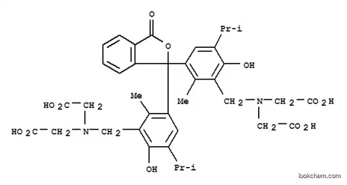 N,N'-((3-Oxo-1(3H)-isobenzofuranylidene)bis((6-hydroxy-2-methyl-5-(1-methylethyl)-3,1-phenylene)methylene))bis(N-(carboxymethyl)glycine)