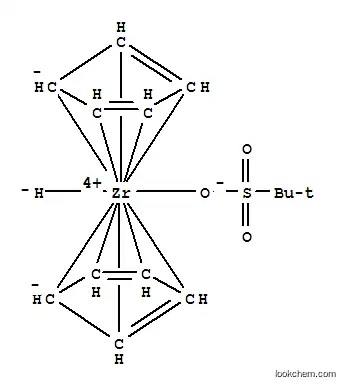 Molecular Structure of 192882-21-6 (BIS-(CYCLOPENTADIENYL)-ZIRCONIUM(IV)-(TERT-BUTYLSULFONATE)-(HYDRIDE))