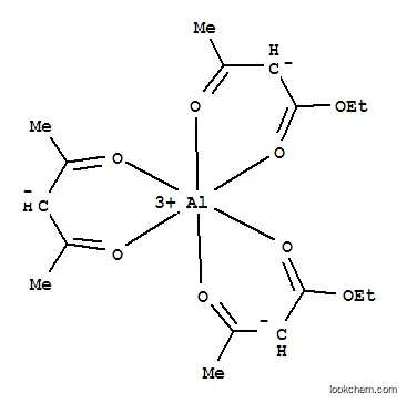 Molecular Structure of 19443-16-4 (BIS(ETHYL ACETOACETATO)(2,4-PENTANEDIONATO)ALUMINIUM)