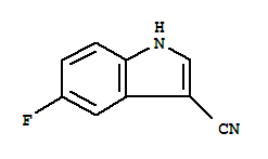 Molecular Structure of 194490-15-8 (1H-Indole-3-carbonitrile,5-fluoro-)