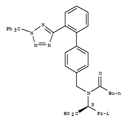 (R)-3-Methyl-2-(N-((2`-(2-trityl -2H-tetrazol-5-yl)biphenyl-4-yl) methyl)pentananamido) butanoic acid