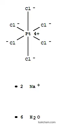Molecular Structure of 19583-77-8 (Sodium hexachloroplatinate(IV) hexahydrate)