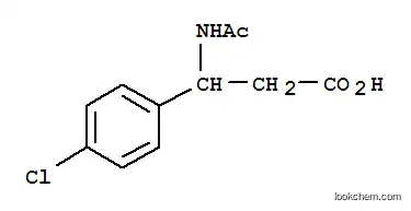 Molecular Structure of 197785-38-9 (N-ACETYL-2-(4-CHLOROPHENYL)-DL-BETA-ALANINE)