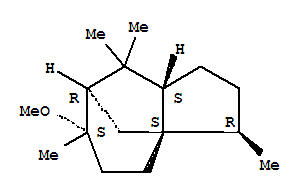 Molecular Structure of 19870-74-7 (1H-3a,7-Methanoazulene,octahydro-6-methoxy-3,6,8,8-tetramethyl-, (3R,3aS,6S,7R,8aS)-)