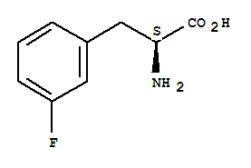 Molecular Structure of 19883-77-3 (L-Phenylalanine,3-fluoro-)