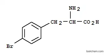 Molecular Structure of 1991-80-6 ((S)-2-amino-3-(4-bromophenyl)propanoic acid)