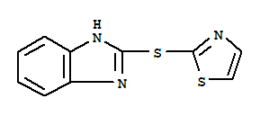 19918-45-7,2-(2-THIAZOLYL)THIOBENZIMIDAZOLE,Benzimidazole,2-(2-thiazolylthio)- (8CI)