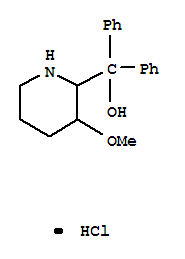 19974-71-1,(3-methoxy-2-piperidyl)-diphenyl-methanol hydrochloride,2-Piperidinemethanol,3-methoxy-a,a-diphenyl-, hydrochloride (8CI)
