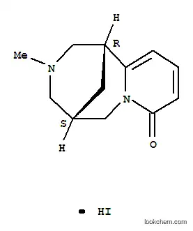 Molecular Structure of 20013-22-3 ((1R)-1,2,3,4,5,6-Hexahydro-1,5-methano-8H-pyrido[1,2-a][1,5]diazocin-8-one hydriodide)
