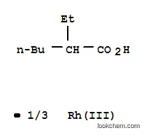 Molecular Structure of 20845-92-5 (Rhodium tris(2-ethylhexanoate))