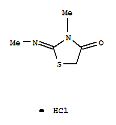 4-Thiazolidinone,3-methyl-2-(methylimino)-, hydrochloride (1:1)