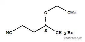 Molecular Structure of 209806-89-3 ((4S)-5-BROMO-4-(METHOXYMETHOXY)-PENTANE NITRILE)