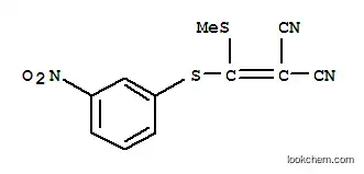Molecular Structure of 214330-83-3 (2-[(Methylthio)(3-nitrophenylthio)methylene]-malononitrile)