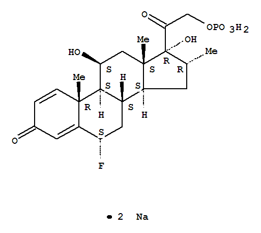 disodium[2-[(6S,8S,9S,10R,11S,13S,14S,16R,17R)-6-fluoro-11,17-dihydroxy-10,13,16-trimethyl-3-oxo-7,8,9,11,12,14,15,16-octahydro-6H-cyclopenta[a]phenanthren-17-yl]-2-oxoethyl] phosphate