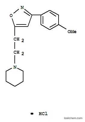 Molecular Structure of 2148-73-4 (3-(p-Methoxyphenyl)-5-(2-piperidinoethyl)isoxazole hydrochloride)