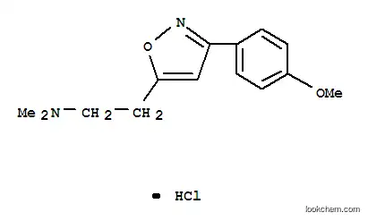 Molecular Structure of 2148-77-8 (ISOXAZOLE, 5-(2-(DIMETHYLAMINO)ETHYL)-3-(p-METHOXYPHENYL)-, HYDROCHLOR IDE)