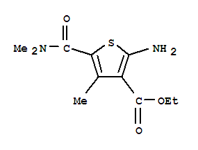 3-Thiophenecarboxylicacid, 2-amino-5-[(dimethylamino)carbonyl]-4-methyl-, ethyl ester