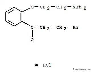 Molecular Structure of 2192-21-4 (2'-[2-(diethylamino)ethoxy]-3-phenylpropiophenone hydrochloride)