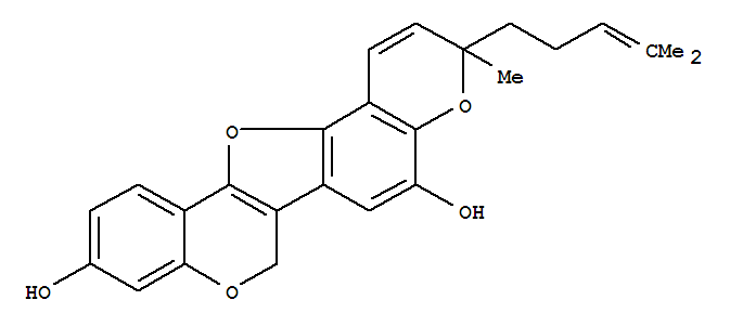 3H,7H-Pyrano[2',3':6,7]benzofuro[3,2-c][1]benzopyran-5,10-diol,3-methyl-3-(4-methyl-3-penten-1-yl)-