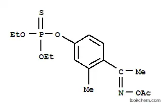Molecular Structure of 22936-44-3 ([1-(4-diethoxyphosphinothioyloxy-2-methyl-phenyl)ethylideneamino] acet ate)