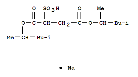 Butanedioic acid,2-sulfo-, 1,4-bis(1,3-dimethylbutyl) ester, sodium salt (1:1)(2373-38-8)