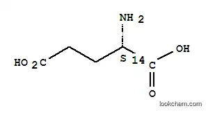 Molecular Structure of 24016-47-5 (GLUTAMIC ACID, L-, [1-14C])