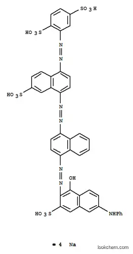 Tetrasodium;2-[[4-[[4-[(6-anilino-2-hydroxy-3-sulfonatonaphthalen-1-yl)diazenyl]naphthalen-1-yl]diazenyl]-6-sulfonatonaphthalen-1-yl]diazenyl]benzene-1,4-disulfonate