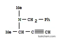 Molecular Structure of 2520-98-1 (N-benzyl-N,1-dimethyl-2-propynylamine)