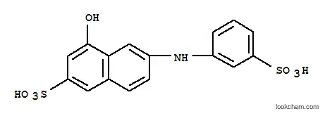 Molecular Structure of 25251-42-7 (4-Hydroxy-6-(3-sulphoanilino)naphthalene-2-sulphonic acid)