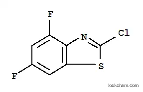 Molecular Structure of 252681-57-5 (2-Chloro-4,6-difluorobenzothiazole)