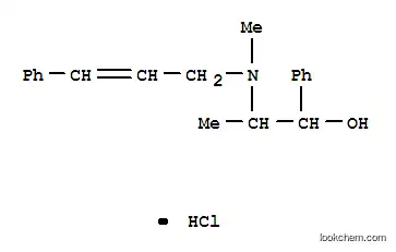 Molecular Structure of 25441-16-1 (A-[1-(CINNAMYLMETHYLAMINO)ETHYL]BENZYL ALCOHOL HYDROCHLORIDE)