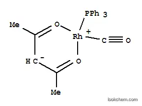Molecular Structure of 25470-96-6 (Rhodium (triphenylphosphine)carbonylacetylacetonate)