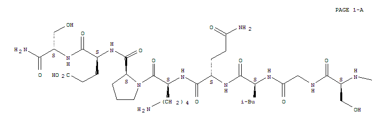 L-Serinamide,L-seryl-L-cysteinyl-L-seryl-L-leucyl-L-prolyl-L-glutaminyl-L-threonyl-L-serylglycyl-L-leucyl-L-glutaminyl-L-lysyl-L-prolyl-L-a-glutamyl-