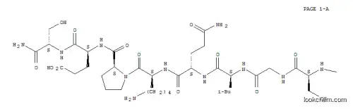 Molecular Structure of 258276-95-8 (H-SER-CYS-SER-LEU-PRO-GLN-THR-SER-GLY-LEU-GLN-LYS-PRO-GLU-SER-NH2)