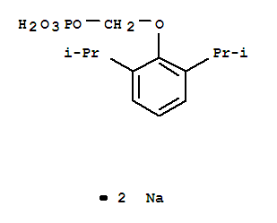 Methanol,1-[2,6-bis(1-methylethyl)phenoxy]-, 1-(dihydrogen phosphate), sodium salt (1:2)