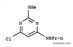 Molecular Structure of 261765-64-4 (4-Chloro-2-(methylthio)-6-(propylamino)pyrimidine)