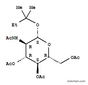 Molecular Structure of 262849-65-0 (TERT-AMYL 2-ACETAMIDO-3,4,6-TRI-O-ACETYL-2-DEOXY-BETA-D-GLUCOPYRANOSIDE)