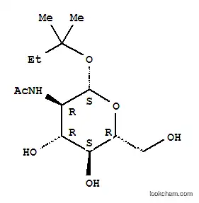 Molecular Structure of 262849-66-1 (TERT-AMYL 2-ACETAMIDO-2-DEOXY-BETA-D-GLUCOPYRANOSIDE)