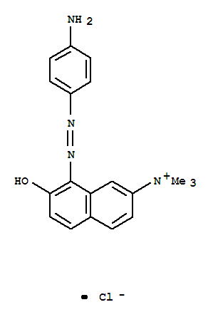 2-Naphthalenaminium,8-[2-(4-aminophenyl)diazenyl]-7-hydroxy-N,N,N-trimethyl-, chloride (1:1)(26381-41-9)