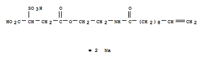 Butanedioic acid,2-sulfo-, 4-[2-[(1-oxo-10-undecen-1-yl)amino]ethyl] ester, sodium salt (1:2)