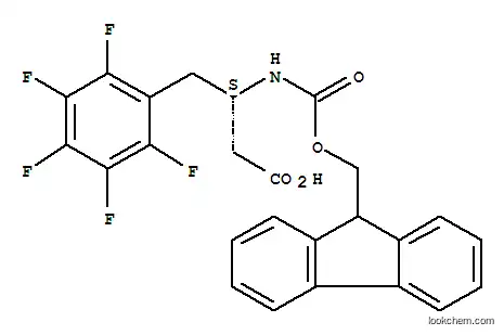 Molecular Structure of 270063-43-9 (Fmoc-(S)-3-Amino-4-(pentafluoro-phenyl)-butyric acid)