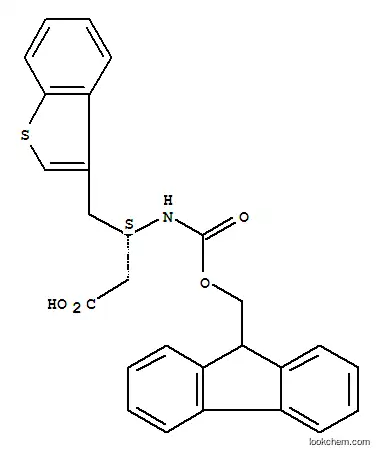 Molecular Structure of 270063-46-2 (Fmoc-(S)-3-Amino-4-(3-benzothienyl)-butyric acid)